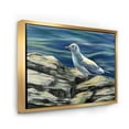 thumbnail image 3 of Designart 'Portrait of Seagull Birds By The Sea' Nautical & Coastal Framed Canvas Wall Art Print, 3 of 5