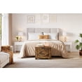 thumbnail image 3 of 23.6" Wooden Storage Bench with Safety Hinge, Multi-Purpose Toy Chest for Entryway & Living Room, Simple Assembly, Frosted White, Washed Gray & Retro Finish, 3 of 9