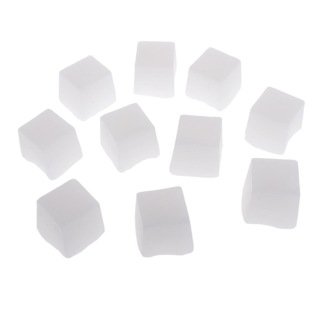 Milageto 10pcs Candle Paraffin Wax Blocks Cube for DIY Candle Making Material White