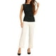 thumbnail image 2 of INSPIRAR CHIC Blusas sin mangas con nudo frontal para mujer, cuello redondo, casual, color negro, talla L, 2 of 6