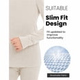 thumbnail image 4 of Woolcano Kids 100% Merino Wool Base Layer Set Unisex Thermal Underwear for Girls & Boys Ski Winter, 4 of 6