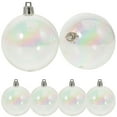 thumbnail image 3 of EeaseMX 12 bolas transparentes decorativas navideñas con burbujas perladas de colores., 3 of 7