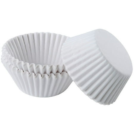 mini cupcake liners white