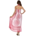 thumbnail image 2 of Sakkas Mehndi Henna Smocked Bodice Maxi Dress - Red - One Size, 2 of 4