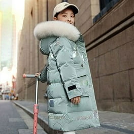 Girls long padded coat hot sale
