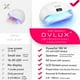 thumbnail image 3 of OVLUX Lámpara de uñas LED UV de 180 W, máquina secadora de uñas profesional, la mejor lámpara de uñas LED UV de gel para esmaltes a base de gel de uñas y uñas de los pies - Luz de curado de uñas con 5, 3 of 5