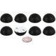 thumbnail image 1 of Hudson Hi-Fi Aislador Acustico hemisferio de Silicona Platino de 1.25" - pi de Aislamiento Antidlizant con Adhivo - 20 Duro - 8 Pack, 1 of 5