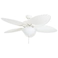 thumbnail image 1 of Honeywell Palm Island 52" Tropical Ceiling Fan with Pull Chain, LED Light, White, 1 of 11