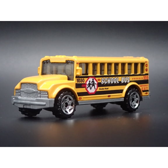 Open Box VINTAGE SCHOOL BUS YELLOW 1:64 MB SCALE COLLECTIBLE DIORAMA DIECAST MODEL CAR