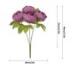 thumbnail image 5 of Toystoory 7 cabezas de peonía artificial flor floral boda fiesta decoración de flores falsas Flores artificiales morado oscuro, 5 of 6