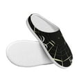 thumbnail image 3 of Lsque Spiders On The Web Pattern Womens Comfort Cotton on Scuff With Memory Foam and Anti-skid Sole Slipper-40/41, 3 of 7