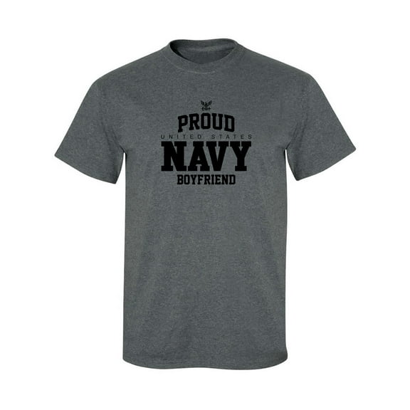 Proud United States Navy BOYFRIEND Adult Short Sleeve T-shirt