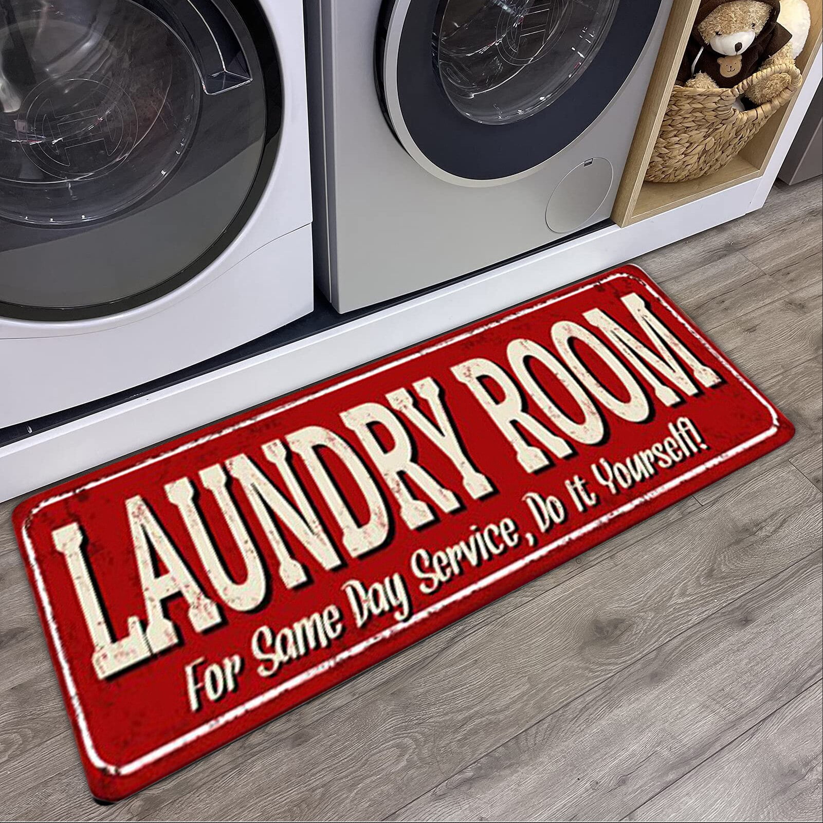 Laundry Room Rug Runner Non Slip Laundromats Mudroom Runner Farmhouse