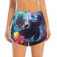 thumbnail image 2 of Balery Lively Cute Turtle Pantalones cortos deportivos para mujer con forro y dos bolsillos, elásticos, para entrenamiento, gimnasio, yoga-X-Large, 2 of 7