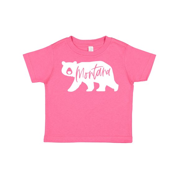 Inktastic Montana White Bear Silhouette Boys or Girls Toddler T-Shirt