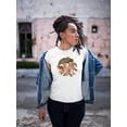 thumbnail image 2 of Brown Chameleon With Roses T-Shirt Women -Image by Shutterstock, Female Large, 2 of 4