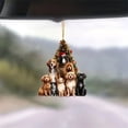 thumbnail image 4 of Christmas Dog Car Pendant Cute Design: This Pendant Features A And Dog Design Showcasing A Festive And Joyful Atmosphere Suitable For All Dog Enthusiasts., 4 of 5