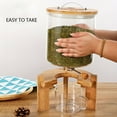 thumbnail image 5 of 5Liter Rice Dispenser Cereal Storage Bottle Dry Food Glass Container +Valve, 5 of 11
