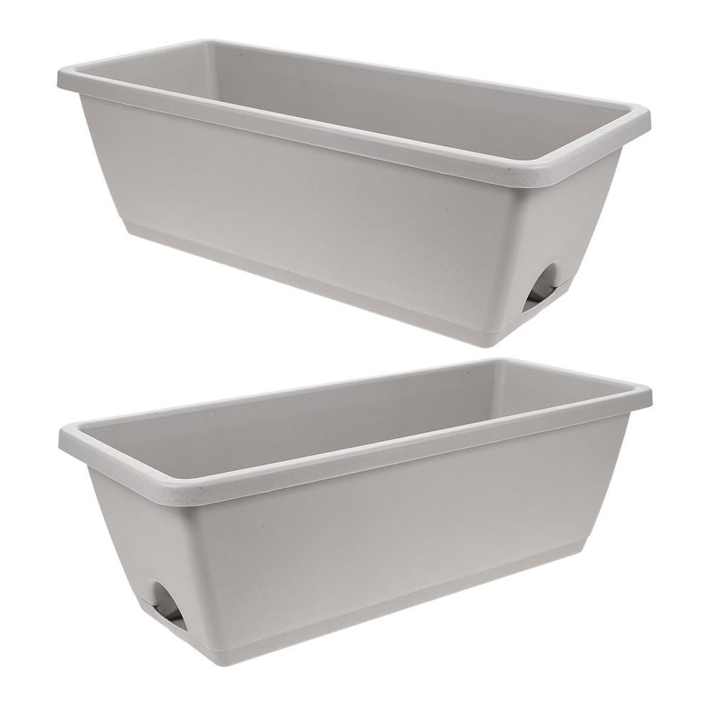 FRCOLOR 2 Sets Window Box Planter Flower Box Planter Rectangle Box For Garden Planter