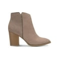 thumbnail image 2 of Sun + Stone Womens Graceyy Microsuede Embossed Ankle Boots, 2 of 3