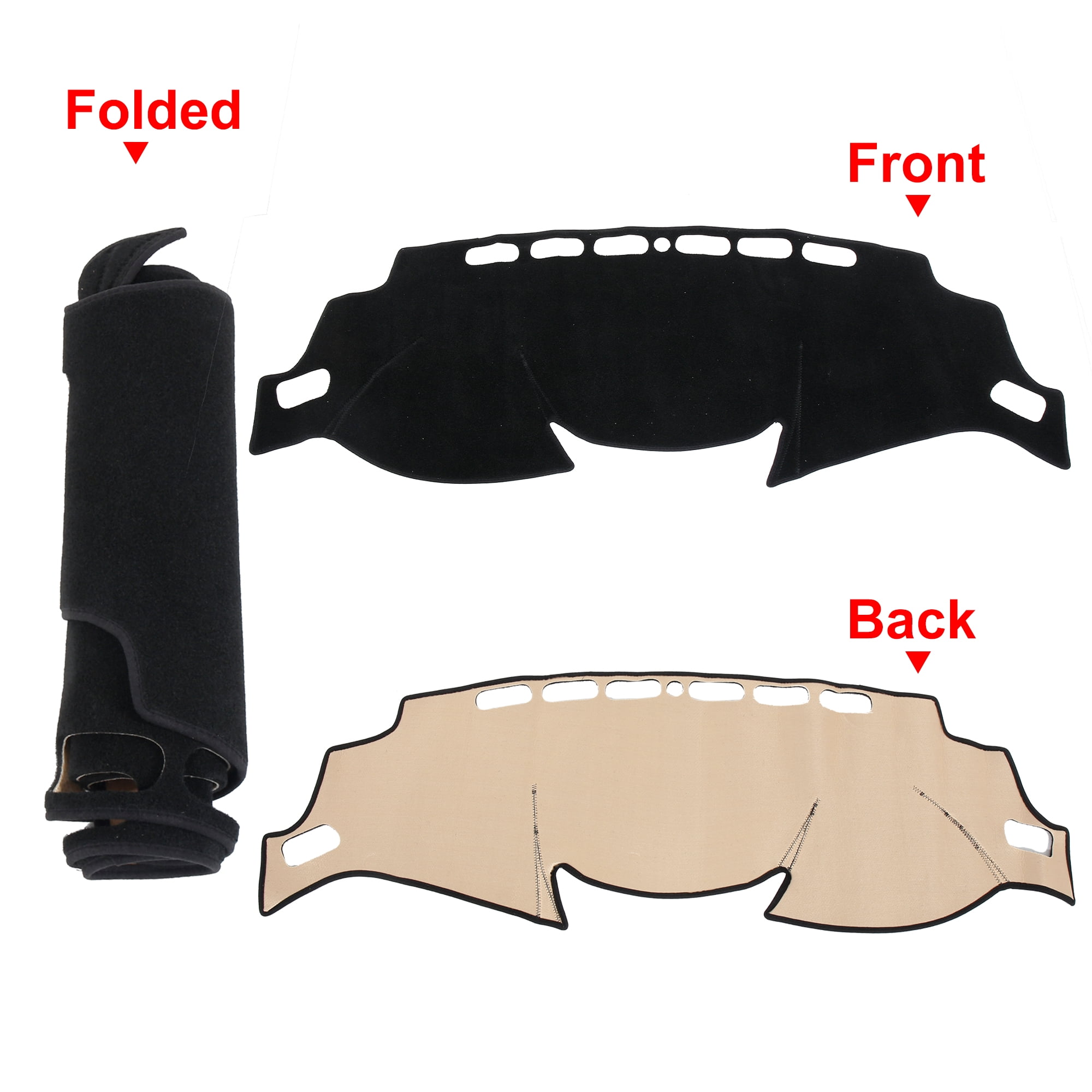 Unique Bargains Car Dashboard Cover Nonslip Mat Carpet for Nissan Rogue X-trial 2014-2018