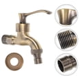 thumbnail image 1 of OULII 1Pcs Metal Water Tap with Arch Design for Kitchen and Outdoor Gardens, 1 of 8