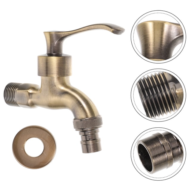 OULII 1Pcs Metal Water Tap with Arch Design for Kitchen and Outdoor Gardens