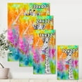 thumbnail image 4 of Designart ' Monochrome Giraffe Drawing On Bright Rainbow ' Children's Art Canvas Wall Art Print, 4 of 4