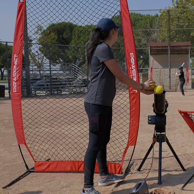 PowerNet I-Screen Pitching Protection Net for Baseball Softball Batting Practice