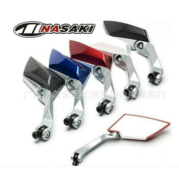 ITSELFER 1 pair of Universal Motorcycle Rear View Mirrors for Electric Bikes Scooters Handlebar Mount Side Mirrors Safety Mirrors for Motorbike