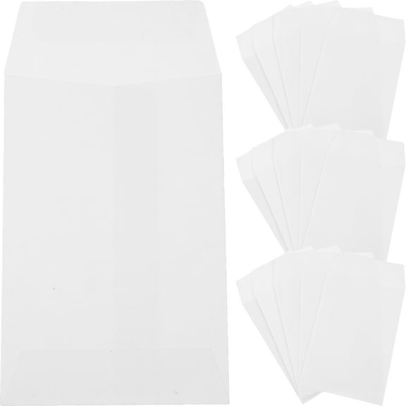 Hemobllo 100Pcs Cash Envelopes for Saving White Paper Envelopes Perfect for Budget Storage