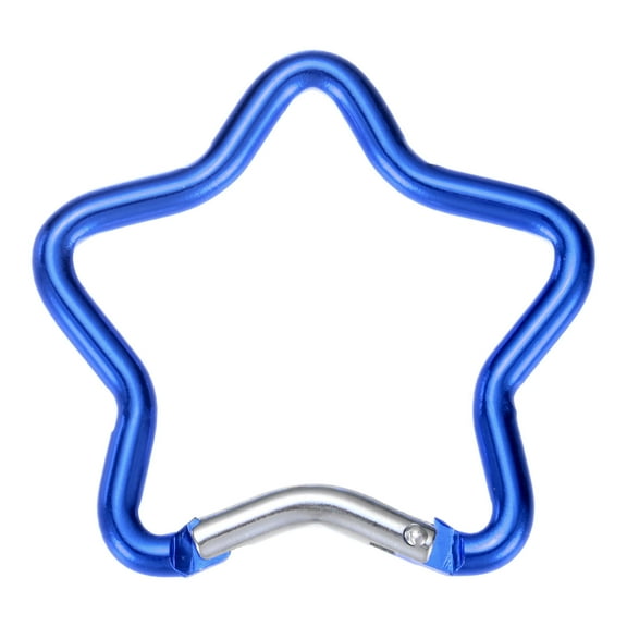 Uxcell Heart Shaped Snap Clip [1 Pack] - Keychain Clip Spring Snap Hook [Dark Blue/Aluminum Alloy]