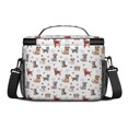 thumbnail image 3 of Dog Breeds and Dog Paw Print Insulated Lunch Box for Women Men, Medium Leakproof Cooler Bag with Adjustable Strap, 10"x6.7"x8", 3 of 6
