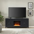 thumbnail image 4 of Evelyn&Zoe Granger Rectangular TV Stand with Crystal Fireplace for TV's up to 65", Black, 4 of 11
