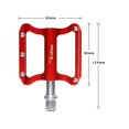thumbnail image 4 of Vélo Pliant Pédale Petite Roue Diamètre rivet Modifié Vélo de Montagne Tout-Terrain Pédale (Rouge), 4 of 4