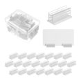 thumbnail image 1 of 100 Protectores de Estornudos Autoadhesivos, Paneles Acrílicos, Soportes para Etiquetas de Nombre para Escritorios, Clips Adhesivos para Letreros de Tickets., 1 of 5