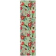 thumbnail image 2 of Addison Rugs Chantille Indoor/Outdoor Transitional Holiday Nutcracker Aloe Machine Washable Runner Rug, 2'3" x 7'6", 2 of 7