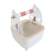 thumbnail image 1 of Soporte de inodoro para entrenamiento de loros con contenedor de basura, plataformas para juguetes para morder, soporte para percha para pájaros Naranja, 1 of 9