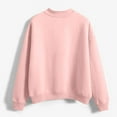 thumbnail image 5 of Resicozy Oversized Sweatshirt for Women Crewneck Solid Color Pullover Soft Trendy Sweatshirt Plus Size Pink XL, 5 of 6