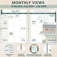 thumbnail image 3 of bloom daily planners 2025-26 Soft Cover Planner, 8.5" x 11",  Boho Greenery, 3 of 16