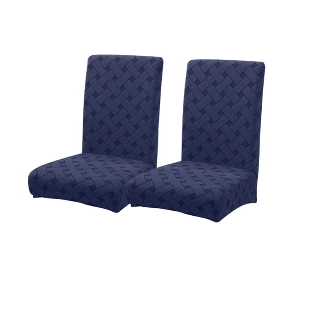 Stretch Jacquard Chair Covers Set of 2, Elastic Dining Chair Slipcovers with Dirt-Proof Protection, Thick Soft Seat Covers for Home Kitchen and Dining Room Use