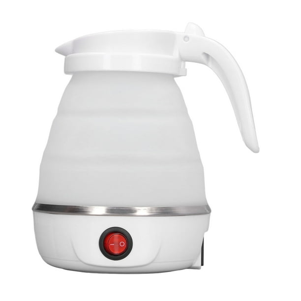 Hervidor Eléctrico De Viaje Plegable, Hervidor Eléctrico Plegable De Silicona Y Acero Inoxidable, Enchufe Estadounidense De 110V Para Oficina