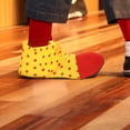 thumbnail image 3 of Un par de zapatos de payaso de tamaño promedio con lunares para disfraz de Halloween, para hombres y mujeres (color aleatorio)., 3 of 8