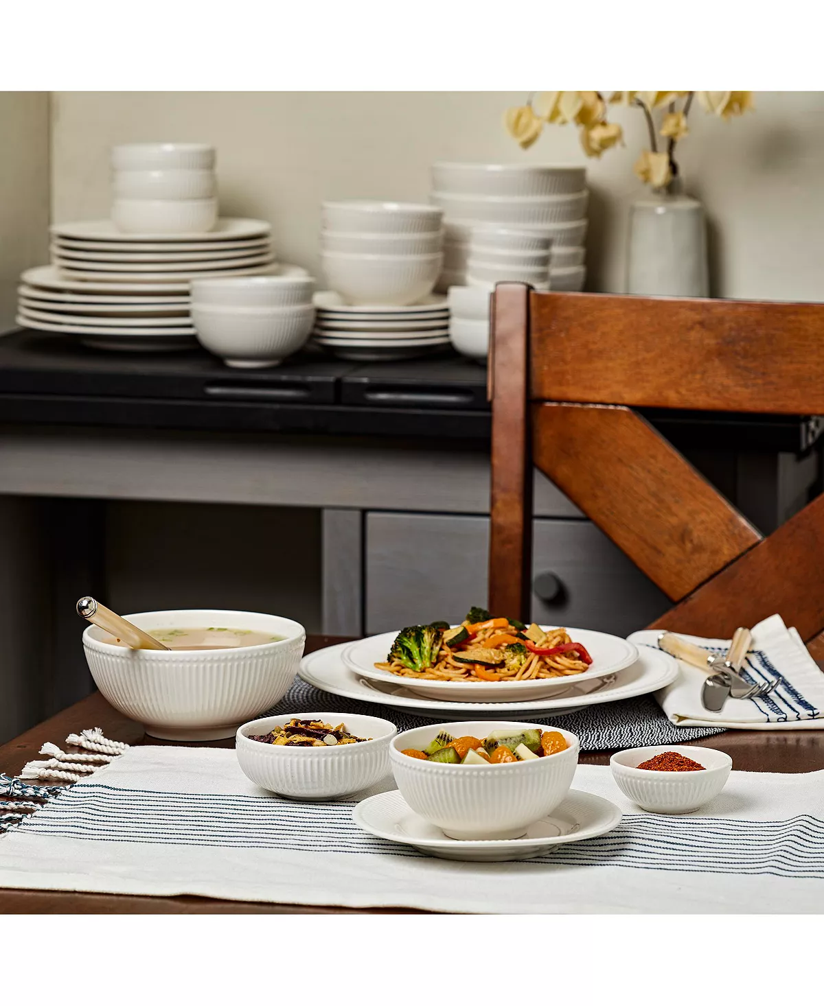 Inspiration by Denmark Fiore 42 Pc. Dinnerware Set, Service for 6