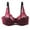 Red-d, variant on Nursing Bras Women Lace with Steel Solid Color Double Breasted Push Up Bra V-Neck No Underwire Bra Feature Hook and Eye Closure Demi & Balconette Bra Style Y-338 , Black 3XL