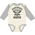 thumbnail image 3 of Inktastic Handpicked for Earth By My Auntie in Heaven with Angel Wings Boys or Girls Long Sleeve Baby Bodysuit, 3 of 5