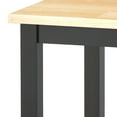 thumbnail image 6 of TMS Mylah 2-Tier Butcher Block Rolling Kitchen Storage Cart with Towel Rack, Black, 6 of 6