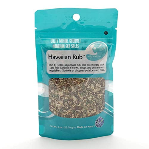 Salty Wahine Gourmet Hawaiian Sea Salts, Hawaiian Rub, 2 Ounce
