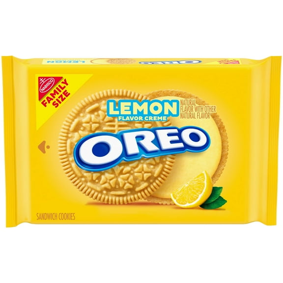 Oreo Lemon Creme Sandwich Cookies Family Size (Pack of 48)