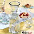 thumbnail image 3 of Kitchen Lux Carafe Single Serve Wine Decanter Glass Pitcher for Wine, Juice and More 350ml Set of 4, 3 of 8